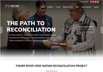 Fisher River Cree Nation Reconciliation website homepage